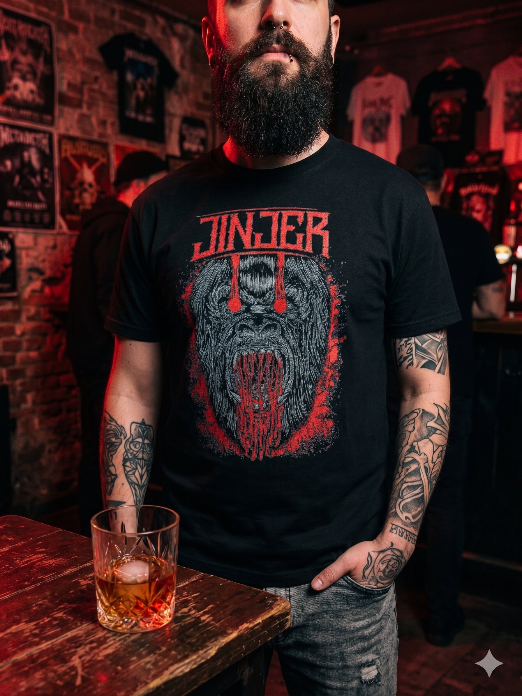 Jinjer Siyah Tshirt